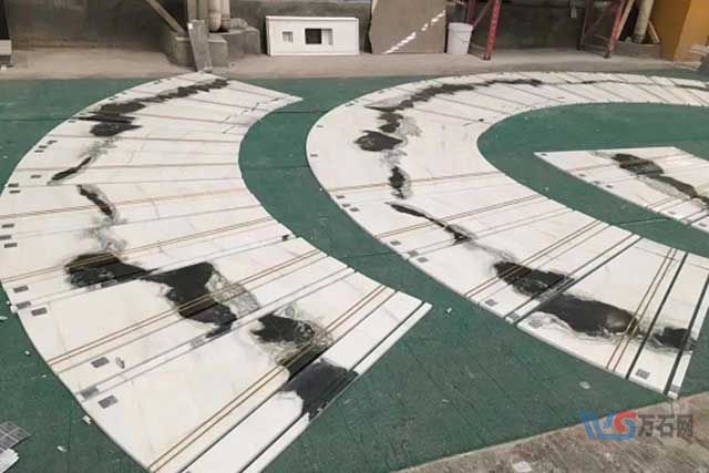双鸭山追纹石材楼梯的加工流程