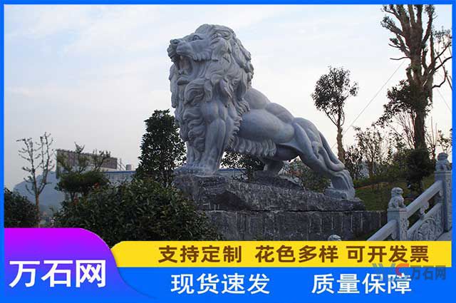 大庆石雕狮子为什么面部需要手工雕刻？